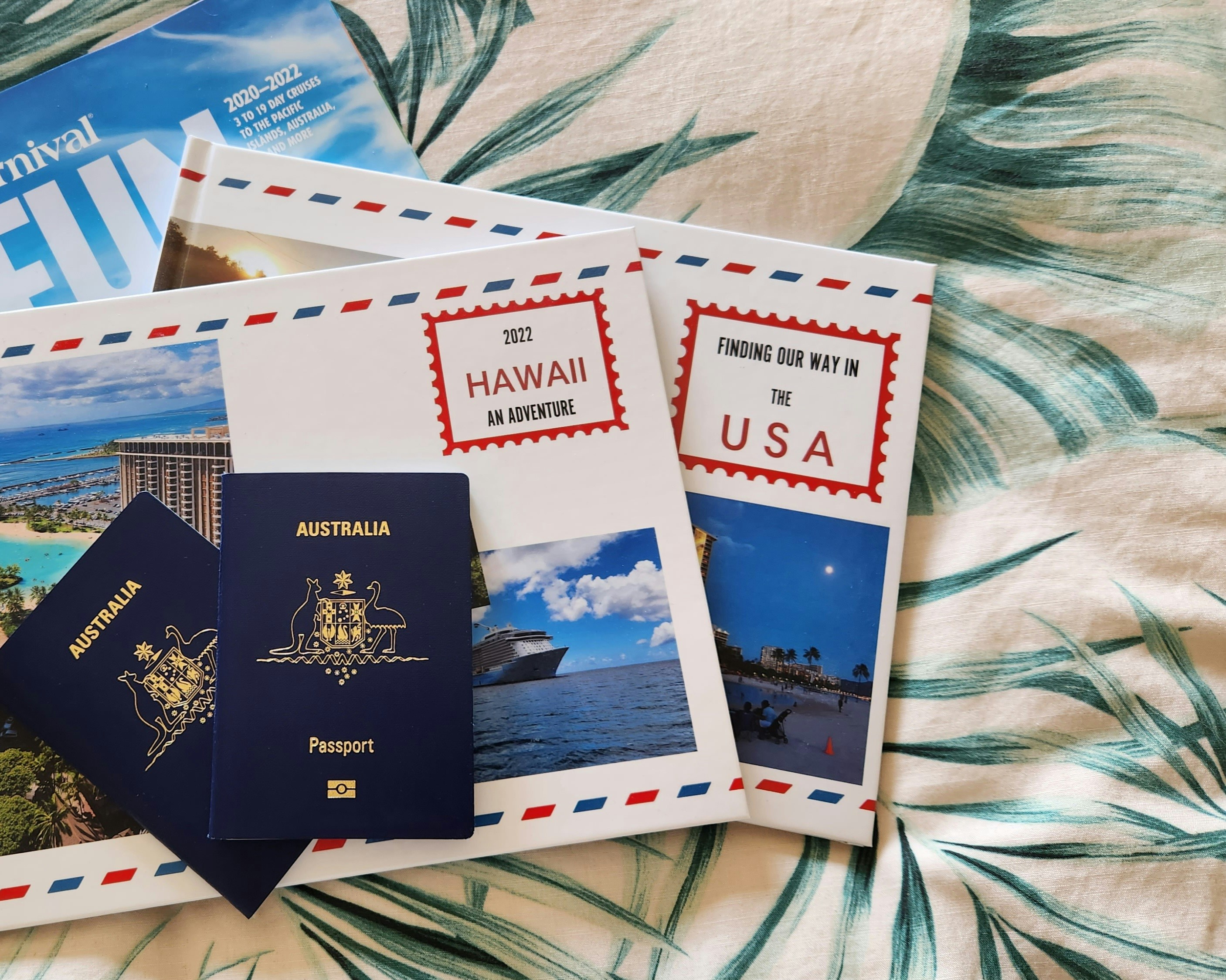 photo of travel documents