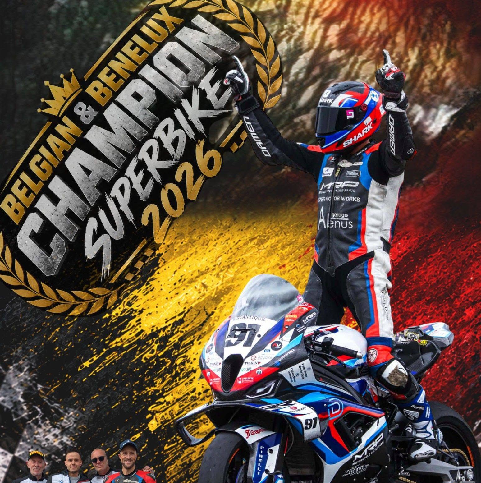 Yan Ancia: Negende Belgische Superbike-titel ondanks zware blessure