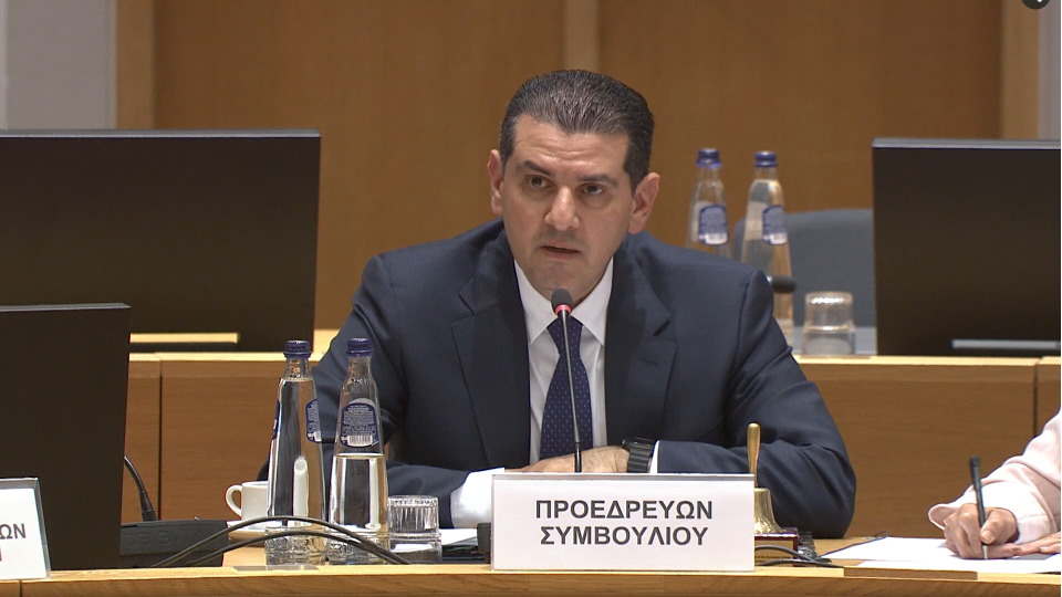 Michael Damianos, Minister of Energy, Commerce and Industry of the Republic of Cyprus, at the COMPET press conference on 28 May 2026