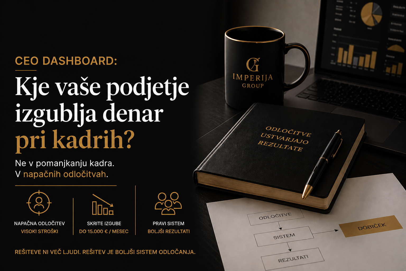 Kje podjetja izgubljajo denar pri kadrih in kako to odpraviti