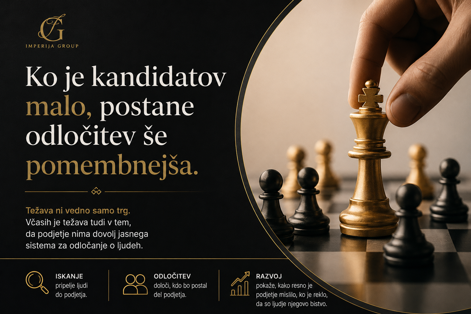 Ko je kandidatov malo, postane odločitev še pomembnejša