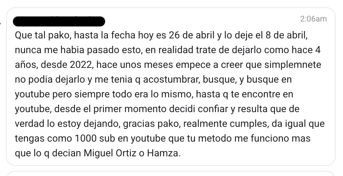 Mensaje de Juan Pablo
