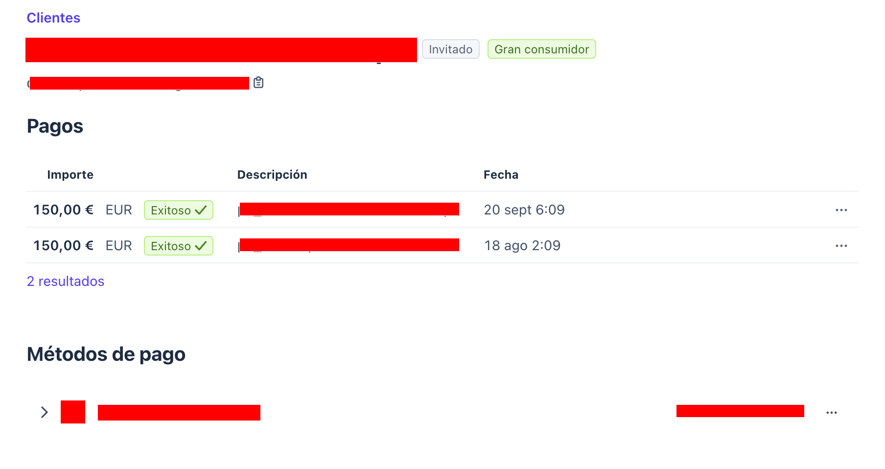 Pago dividido de 300€ de la asesoría.