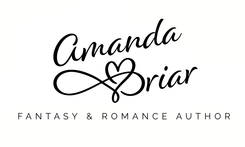Amanda Briar's signature logo over Fantasy & Romance Author