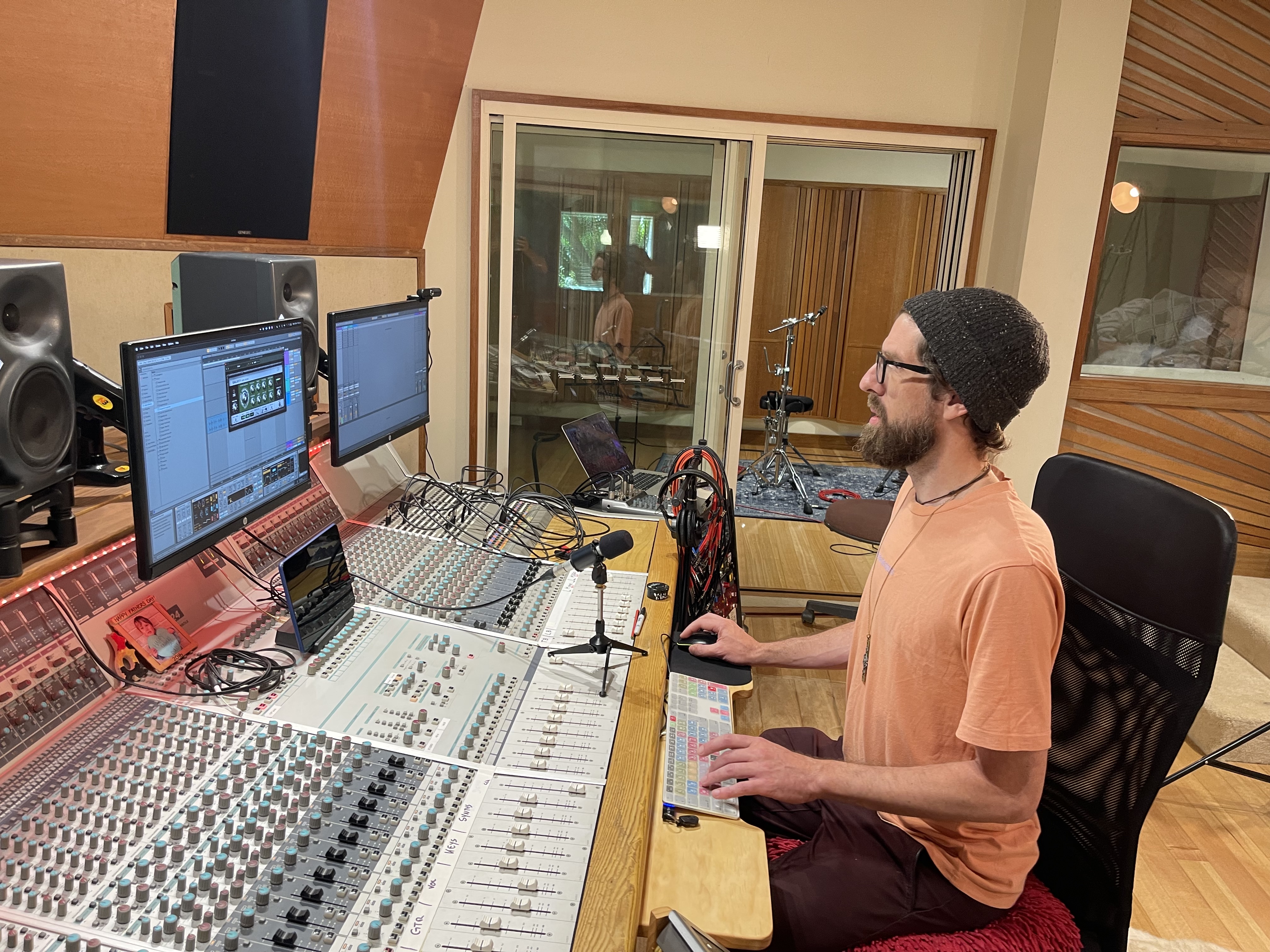 Engineer James Lyall creating magic at Mix Artist Studio