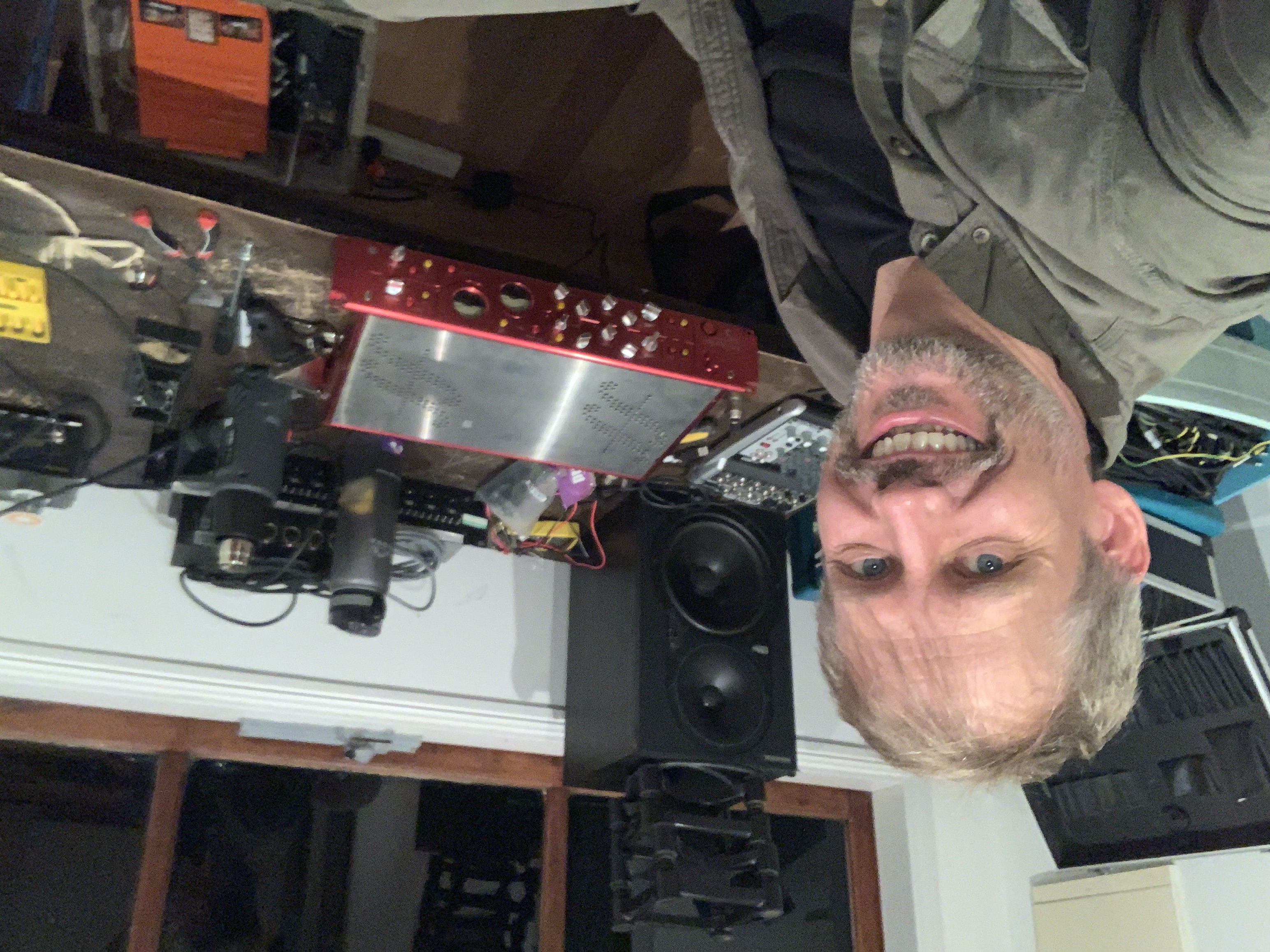 Engineer Jan 'Yarn' Muths is busy with regular maintenance at Mix Artist Studio