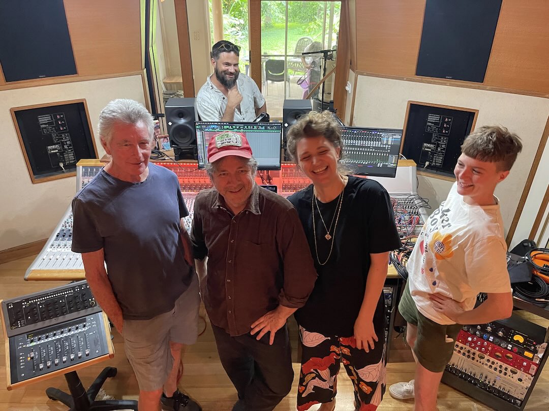 Emily Lubitz and band - recording Two Black Horses at Mix Artist Studio, Mullumbimby