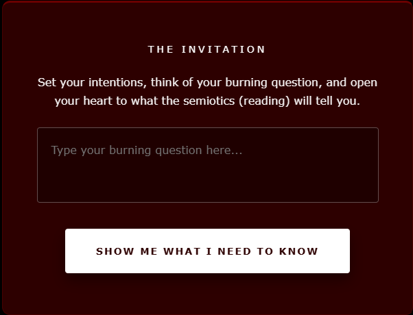 Free Online Tarot Reading: Tarot as Applied Semiotics™