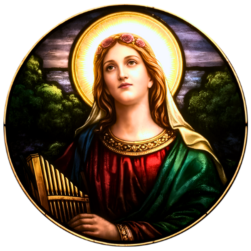 St. Cecilia, patron saint of the parish