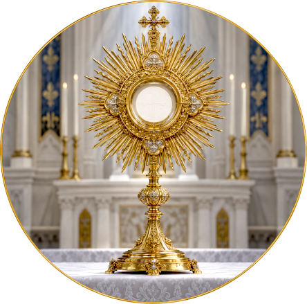 Monstrance for the 40 Hours Devotion for Vocations