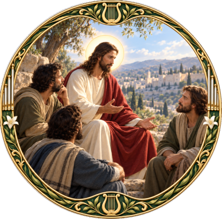 Jesus teaching his disciples