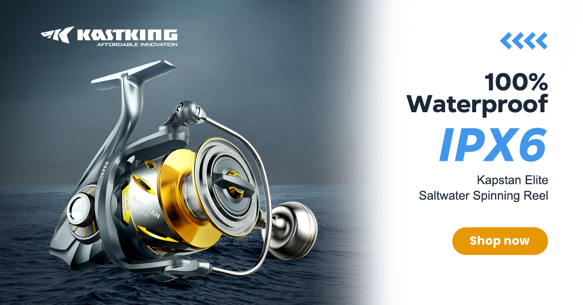 KastKing Kapstan Elite Saltwater Spinning Reel - IPX6 100