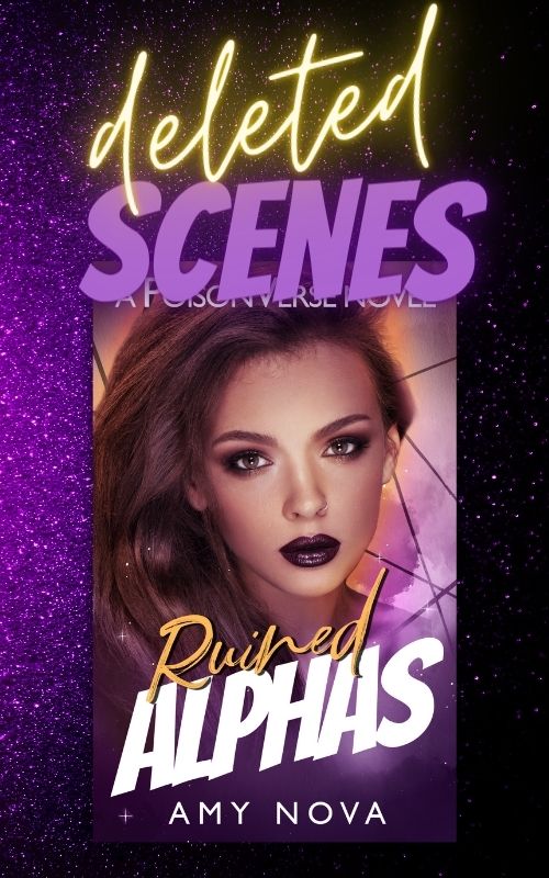 Ruined Alphas by Amy Nova book cover. Omegaverse, why choose, MMFMM, reverse harem, contemporary paranormal romance novel.