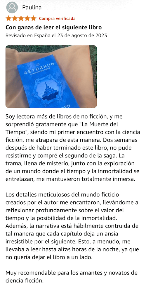 Review 5 estrellas Paulina