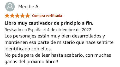 Review 5 estrellas Merche A.