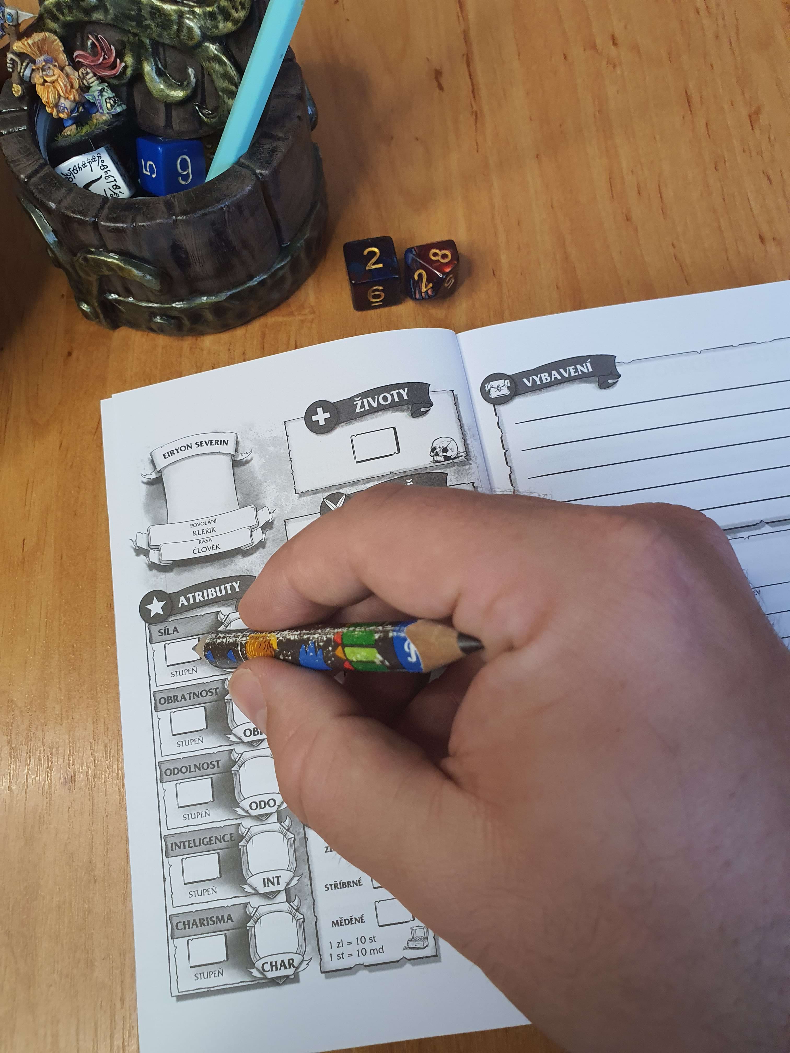 Herní deník a mechaniky v gamebooku Dáma z Agor-Nhat