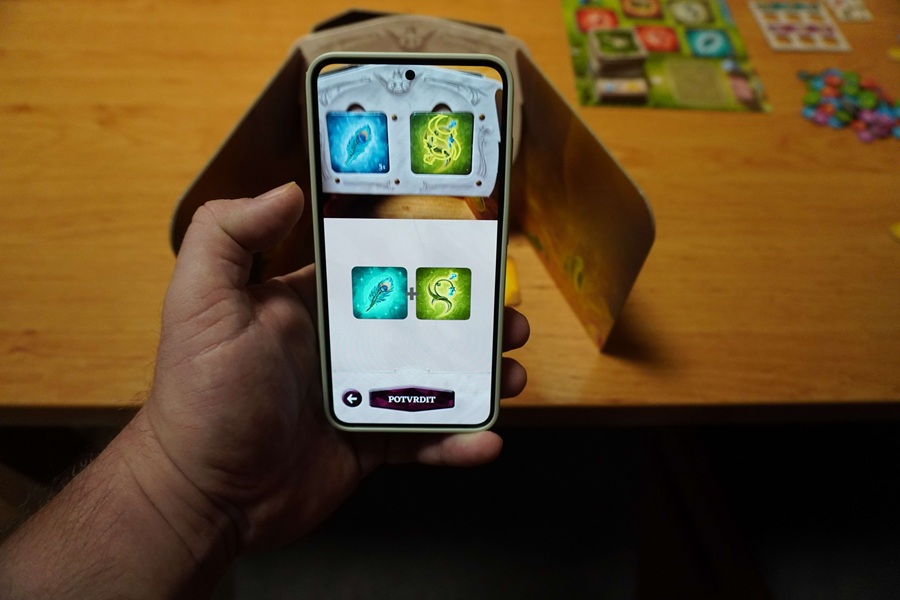 Využití mobilní aplikace pro míchání lektvarů v Malých alchymistech