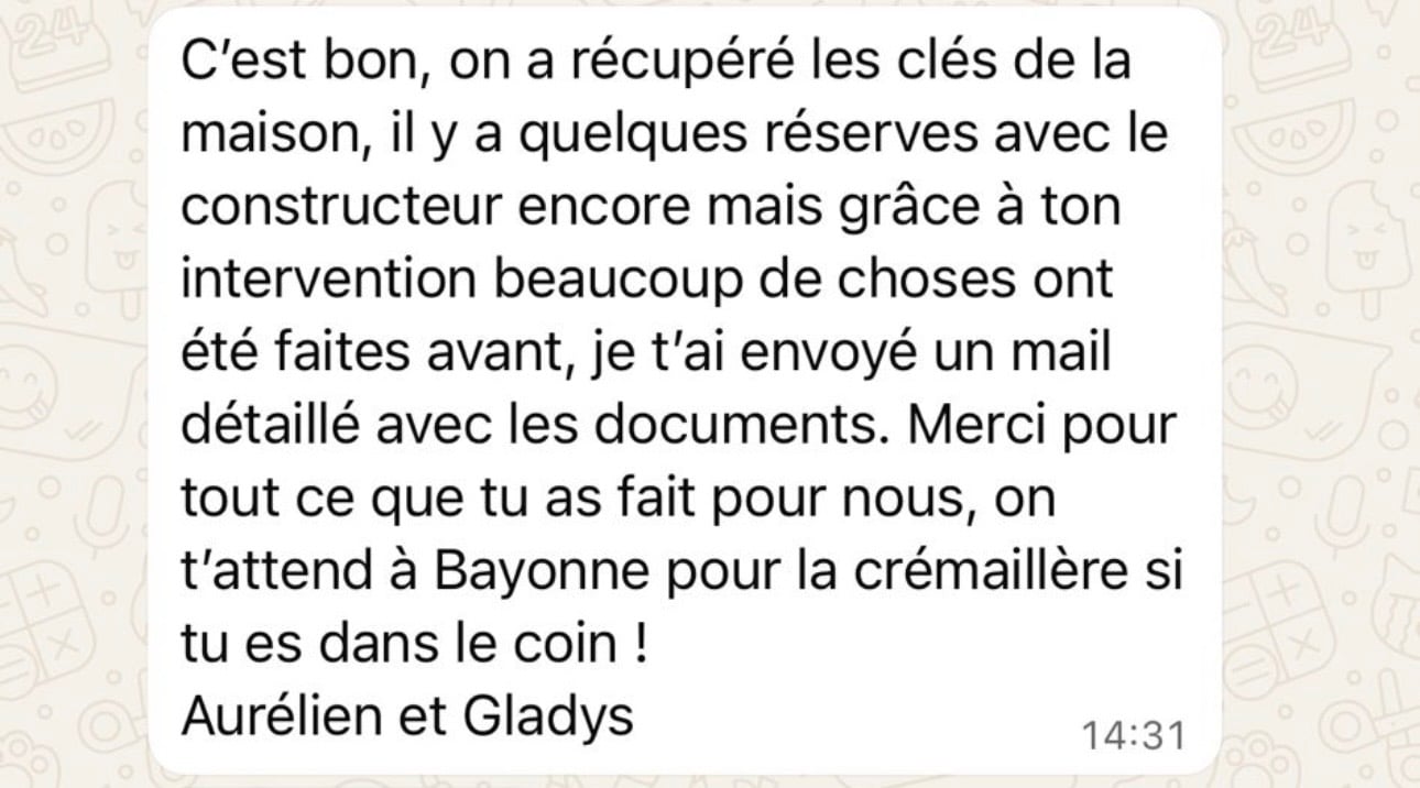 Témoignage client