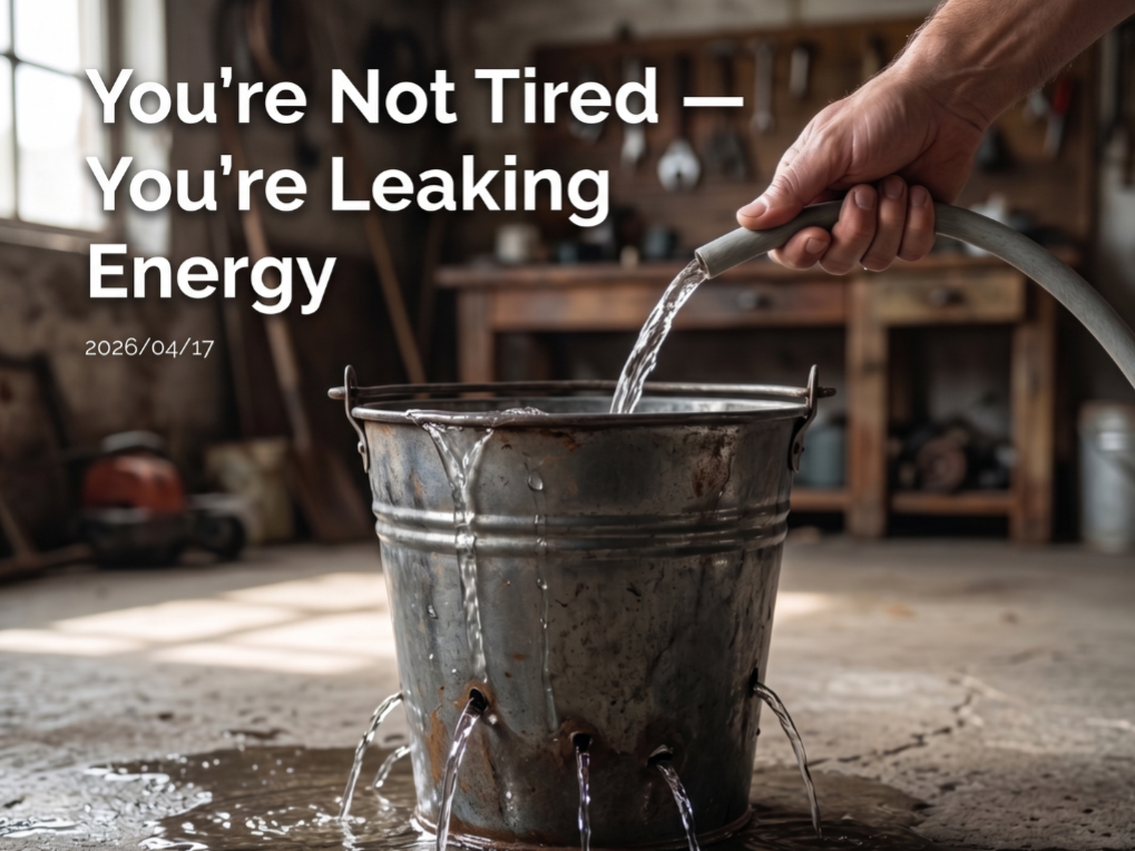 You’re Not Tired — You’re Leaking Energy (How to Fix It)