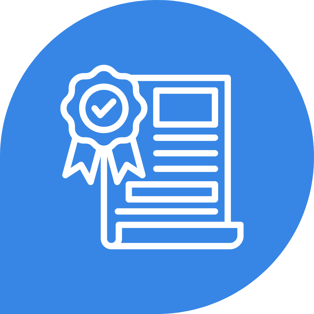 DokuAI - Document with signature icon representing traceable responsibility and documented approvals in construction projects.