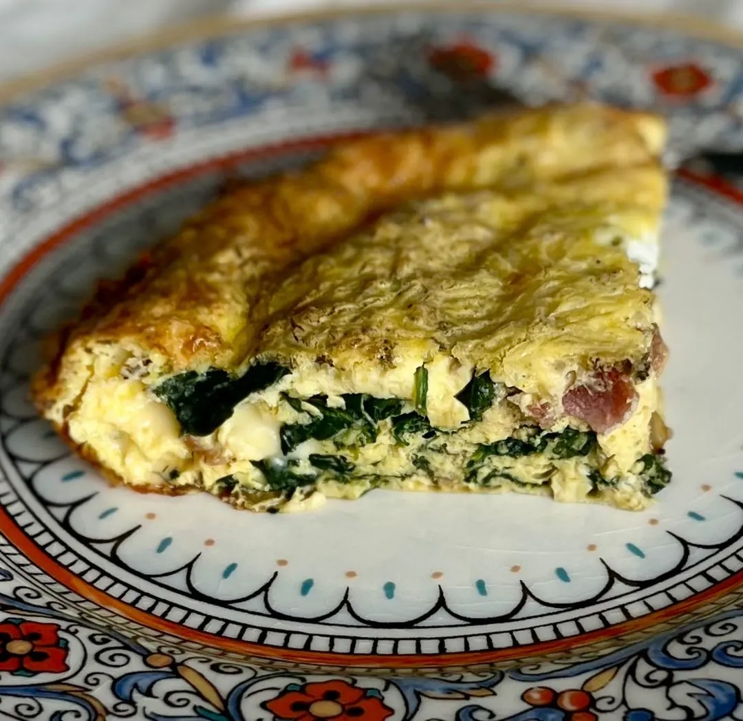 Spinach & Bacon Quiche