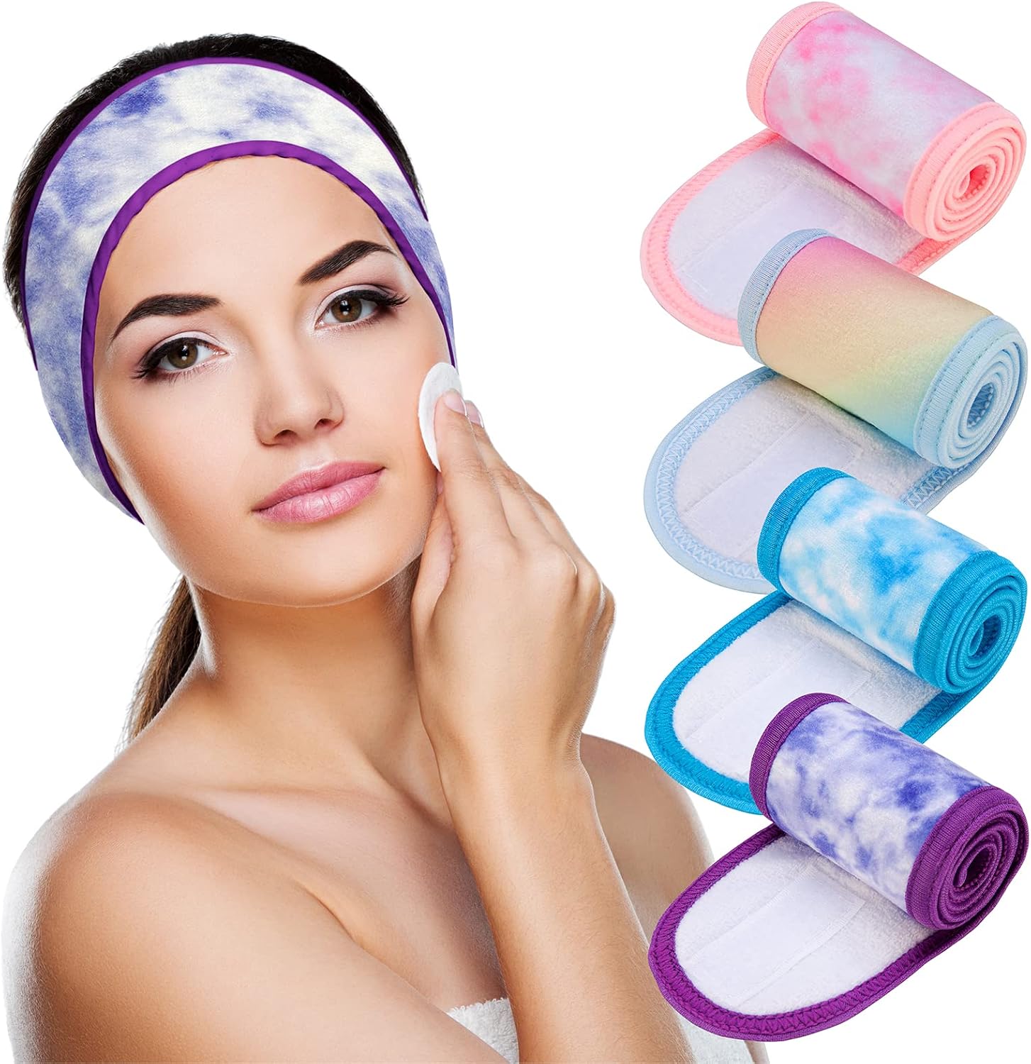 Soft spa headband for Face Yoga, skincare and facial care routines