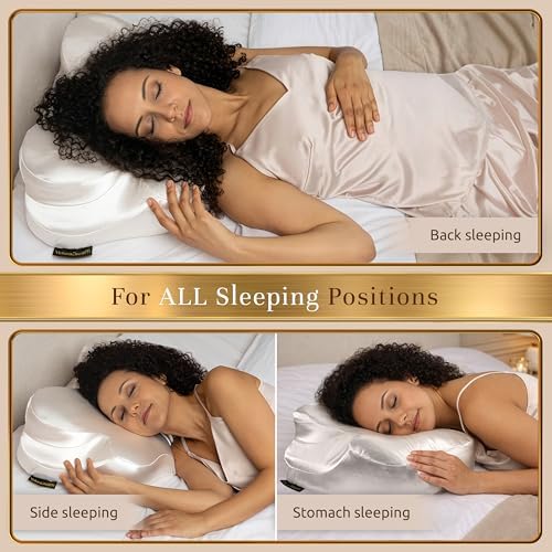 Silk pillowcase for a comfortable nighttime skincare and self-care routine