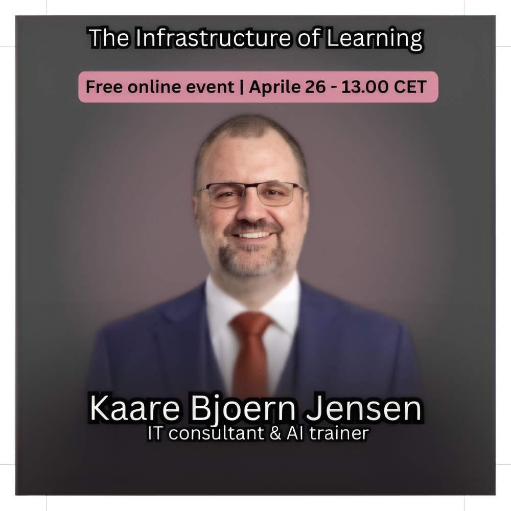 Kaare Bjoern Jensen, IT consultant & AI trainer. Featured guest specialist on Rewire to Rise for 'The Infrastructure of Learning' event, discussing the technical systems behind modern education.