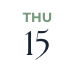Thu 15