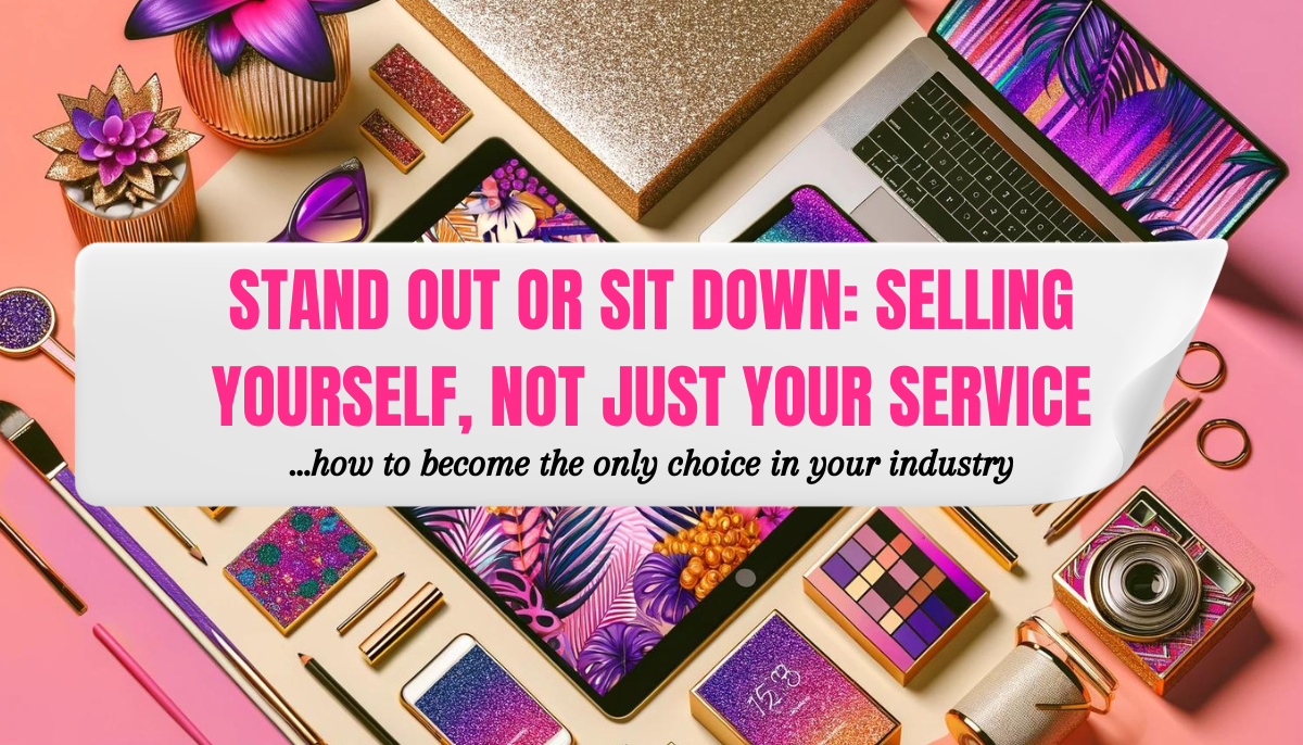 Stand out or sit down: selling yourself, not just your service