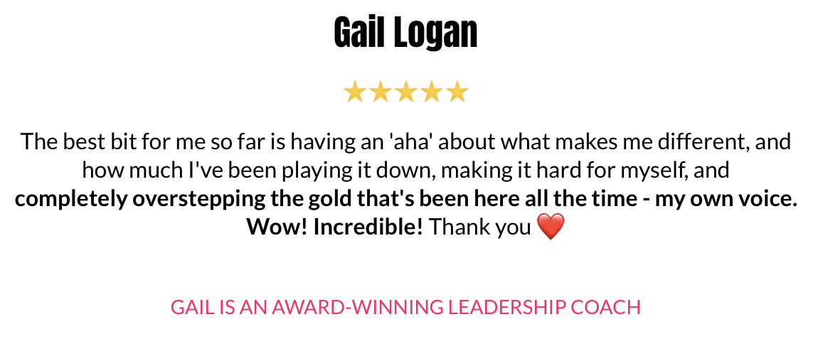 FEARLESS testimonial