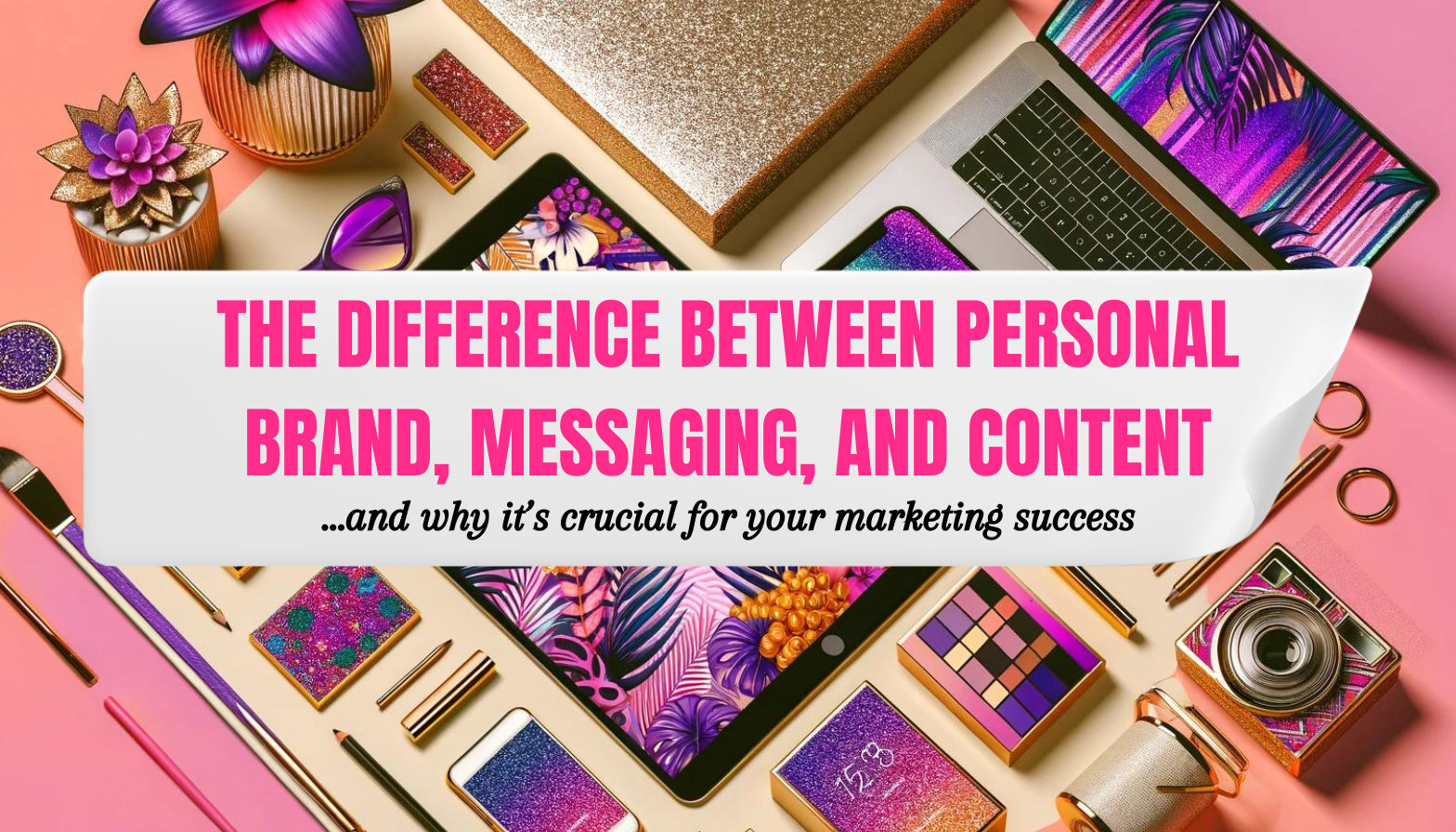 The difference between personal brand, messaging, & content