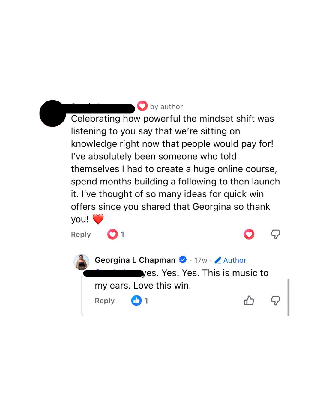 FEARLESS testimonial