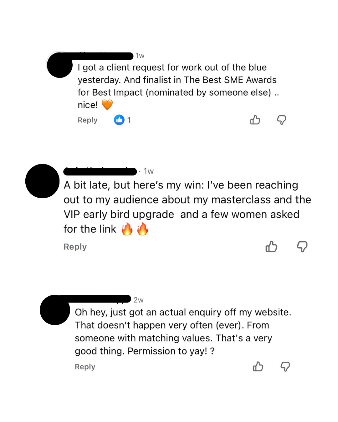 FEARLESS testimonial