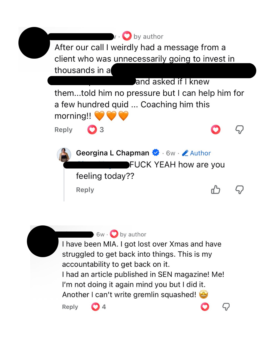 FEARLESS testimonial