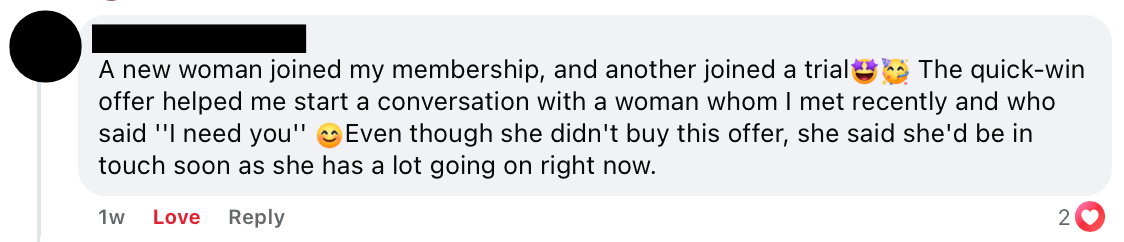 FEARLESS testimonial