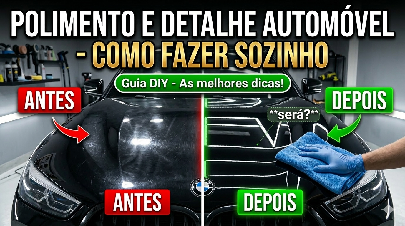 POLIMENTO E DETALHE AUTOMÓVEL - COMO FAZER SOZINHO? GUIA DIY 2026