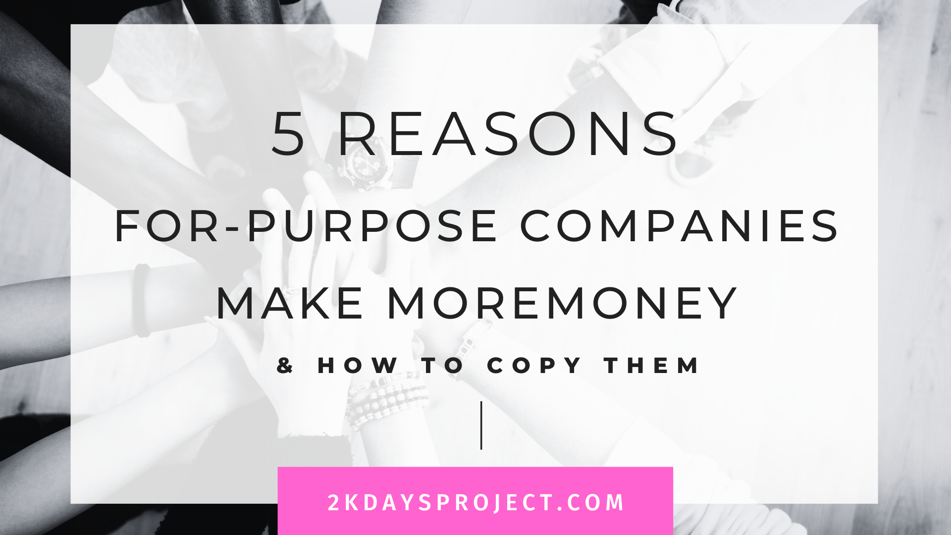 Book cover 5 reasons for-purpose companies make more money