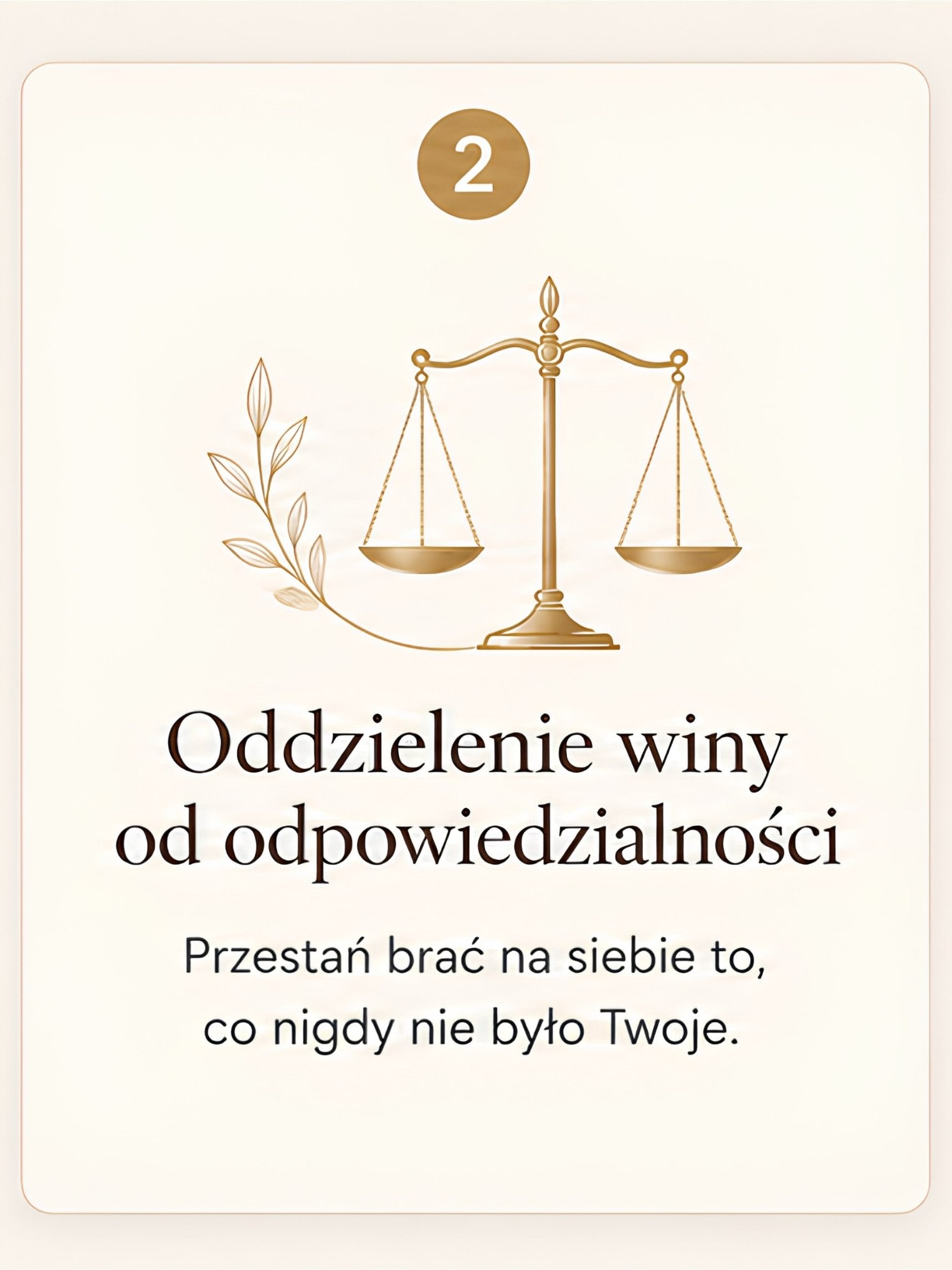 Oddzielenie winy od odpowiedzialności — drugi etap drogi wyjścia