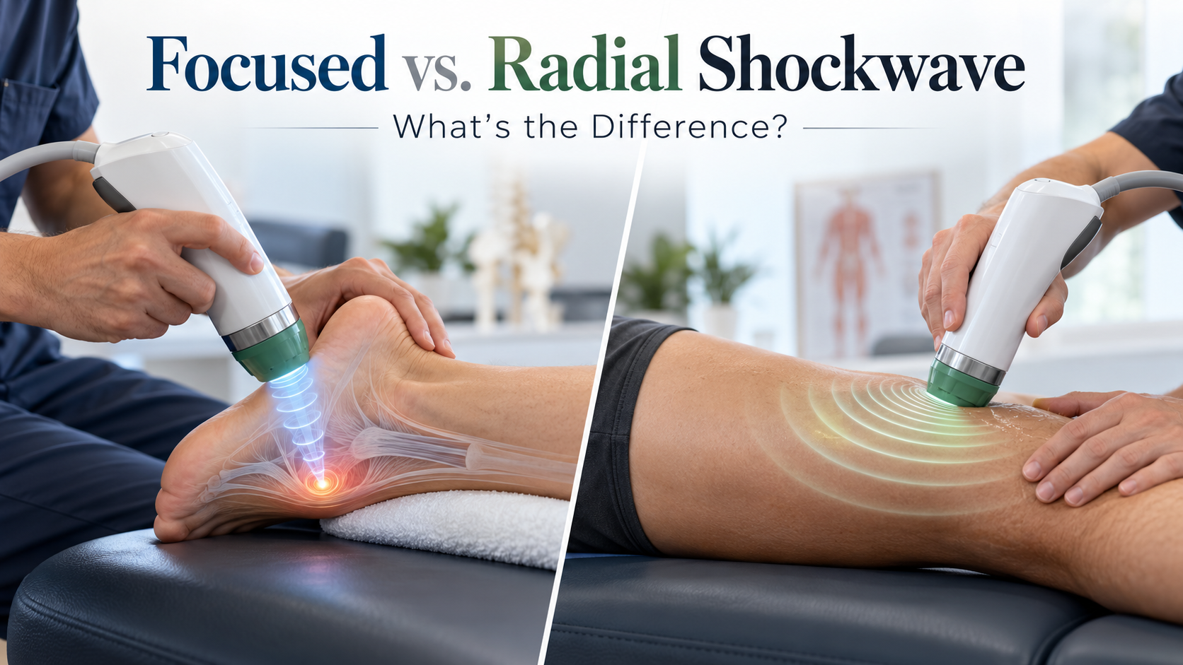 Focused vs Radial Shockwave Therapy