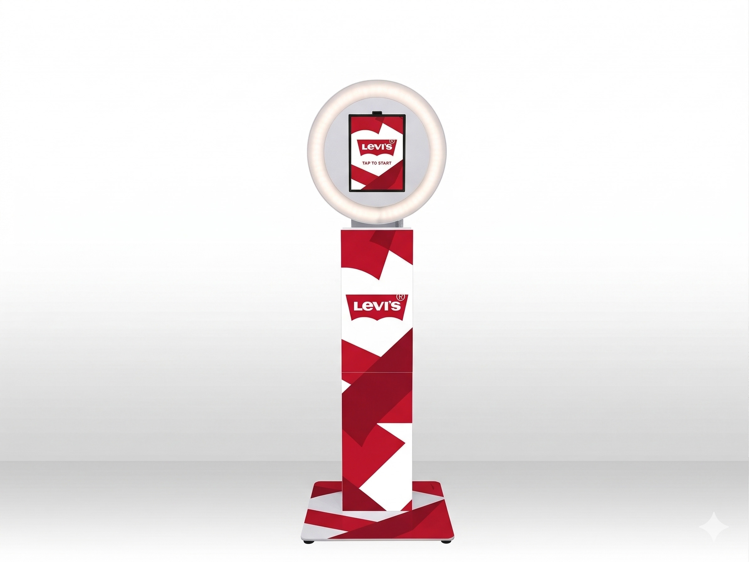 Levis branded Mobibooth Aura mockup generated with this free prompt