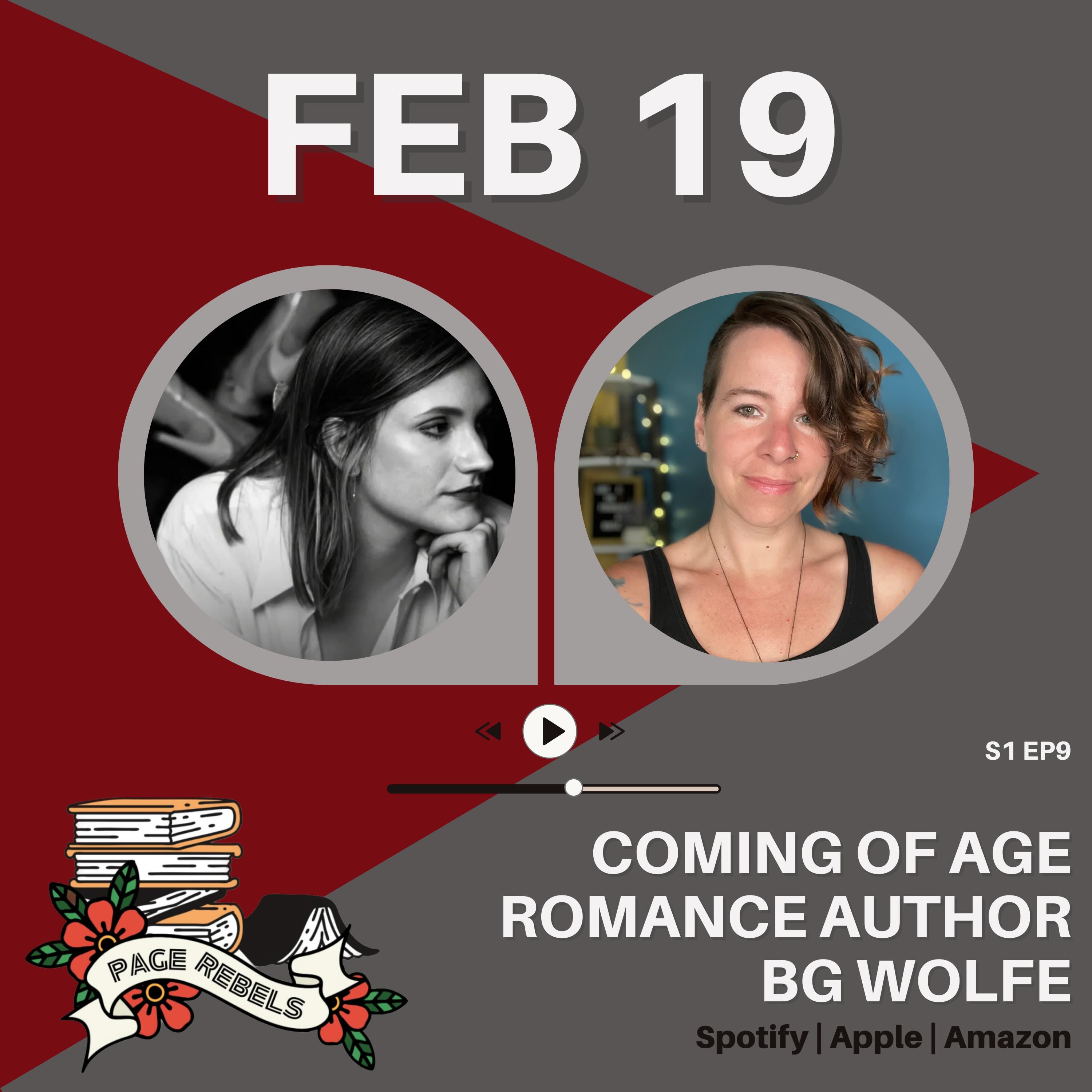 Transient Creatures with Coming of Age Romance Author BG Wolfe