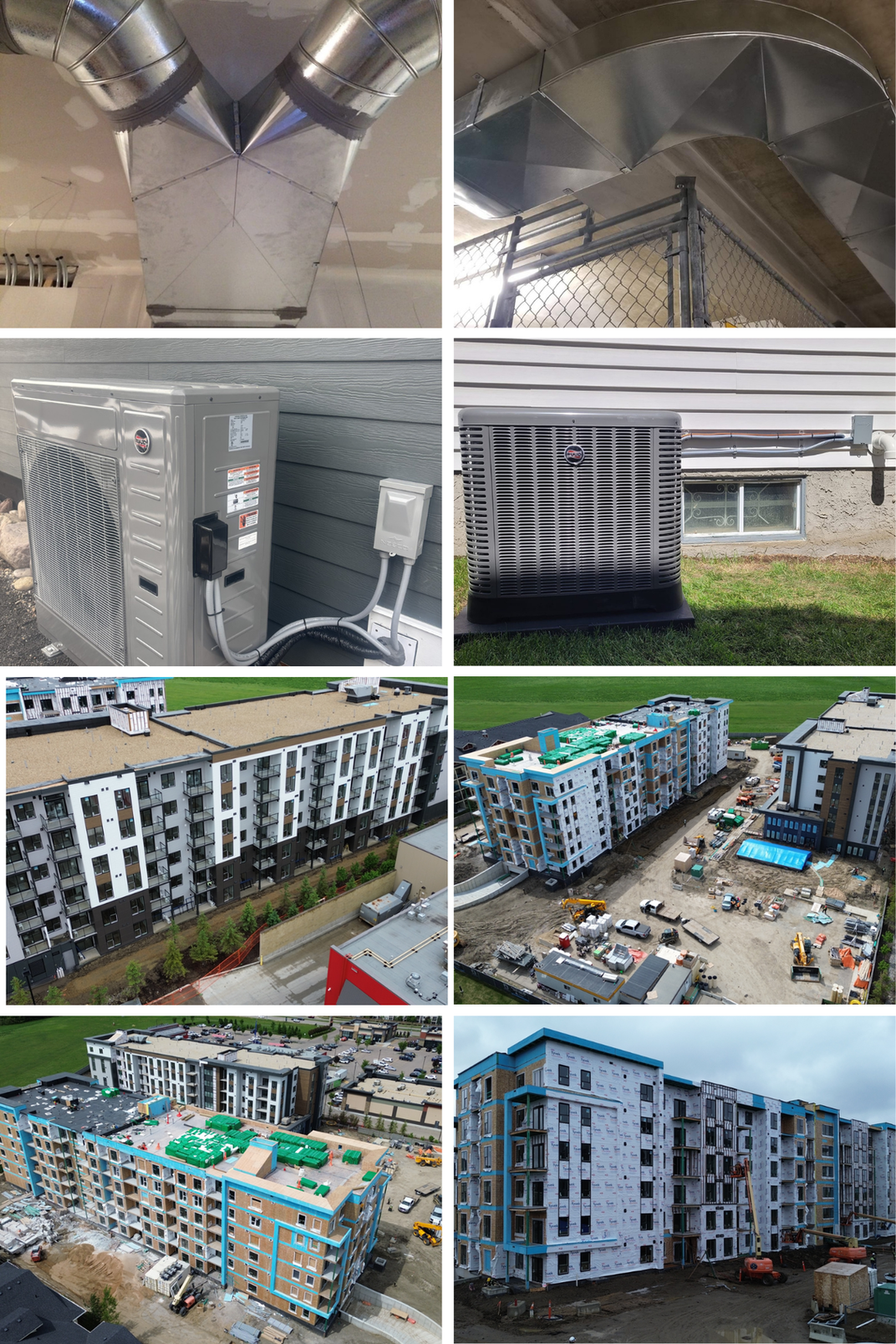 SL Sheet Metal Ltd project gallery — custom ductwork, AC installations and commercial HVAC Edmonton