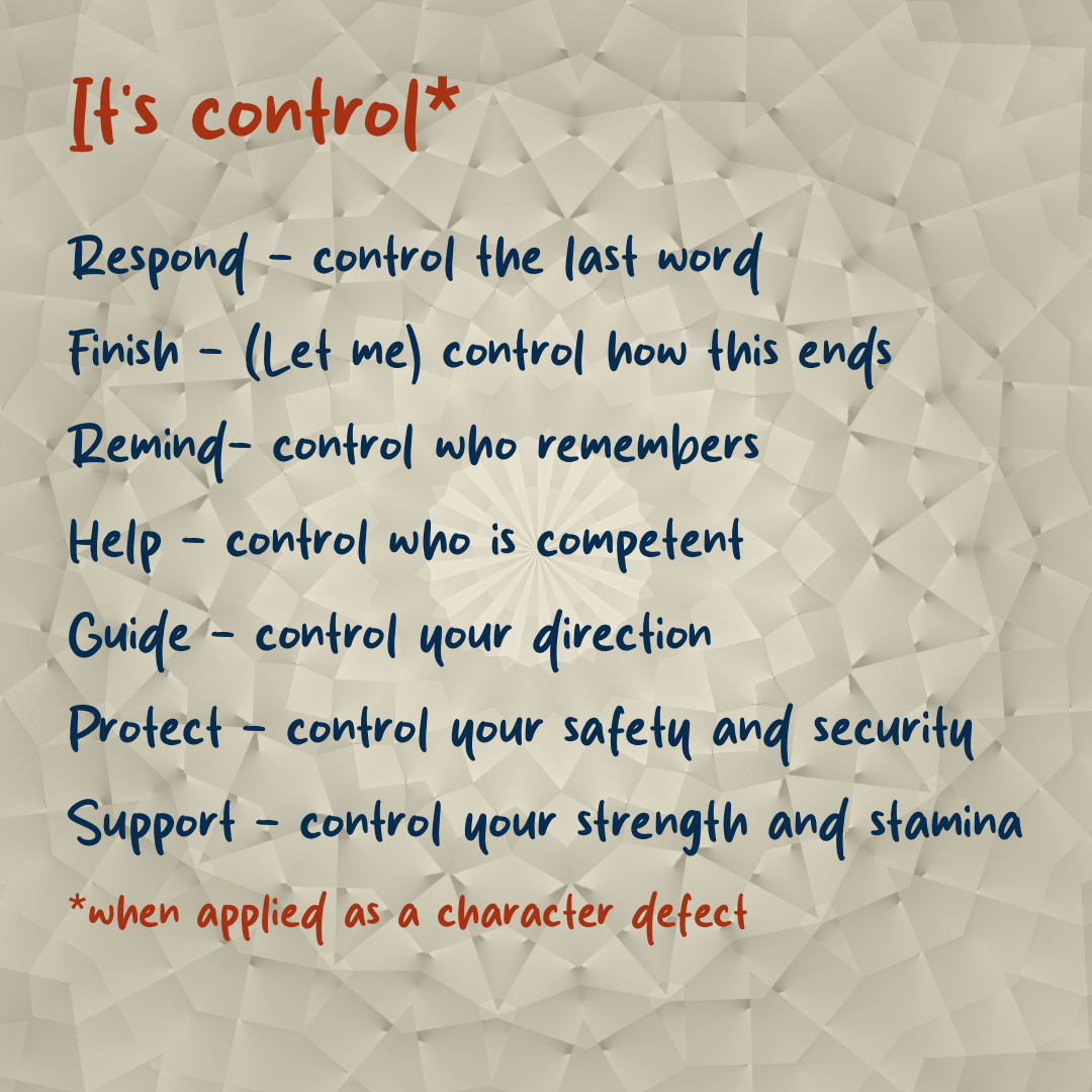 It’s control*