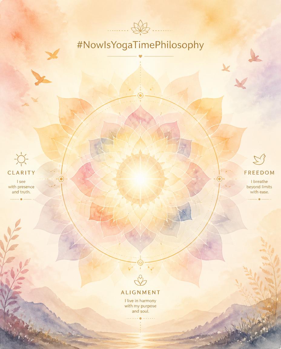 Soft watercolor mandala radiating gentle pastel light, symbolizing clarity and inner freedom. Benefits of Practicing Satya