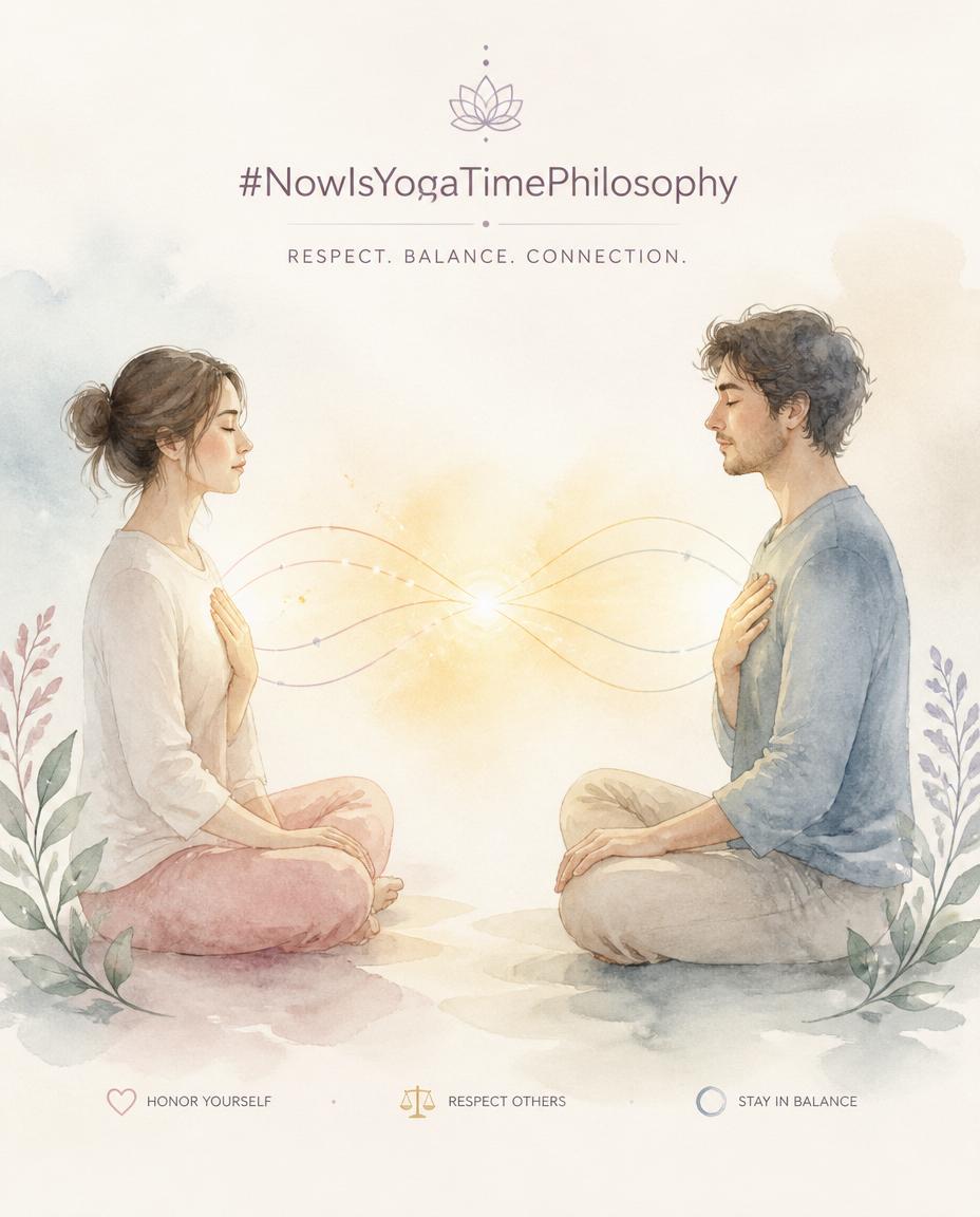 Two watercolor figures connected by a gentle shared glow, symbolizing balanced energetic exchange. Brahmacharya and Relationships