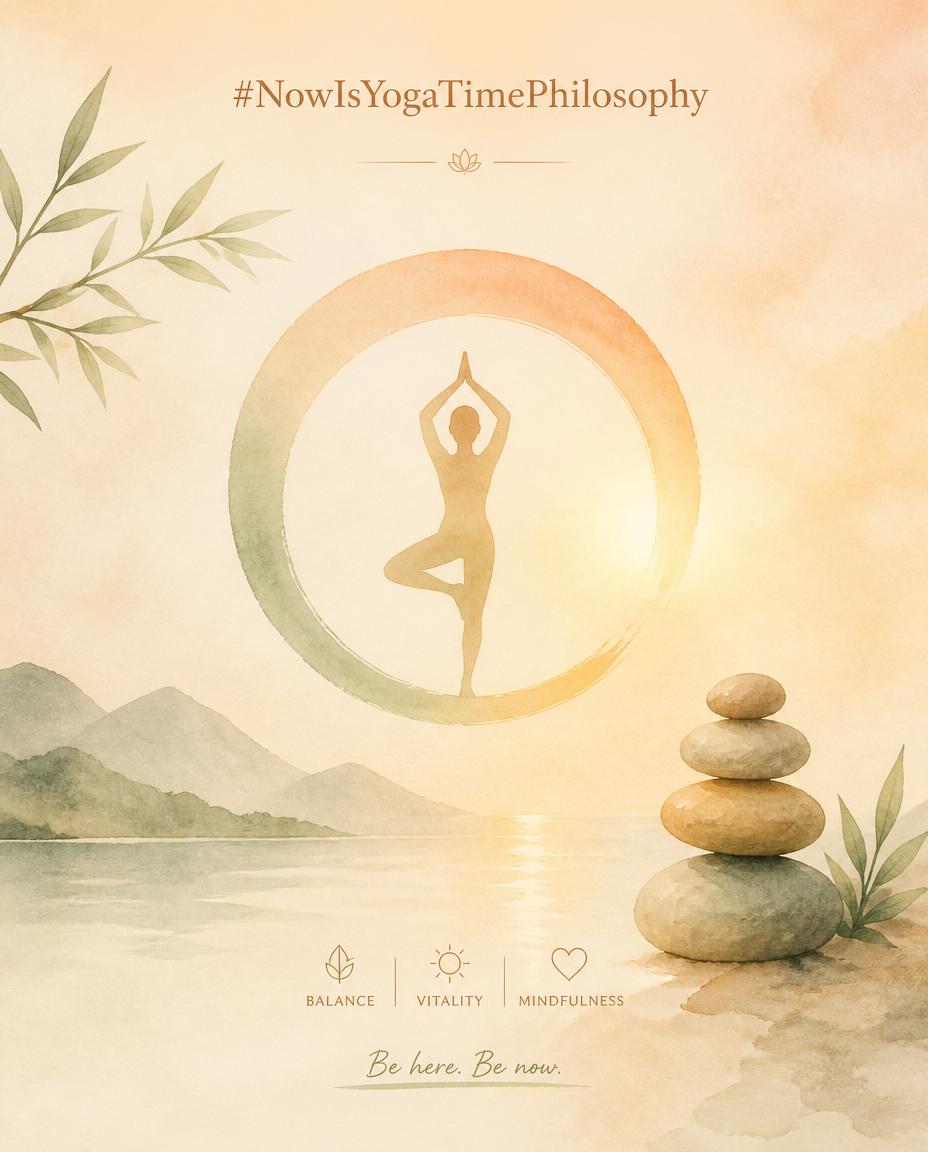 Soft watercolor illustration with warm light illuminating a subtle symbol of balance and vitality. Brahmacharya introduction