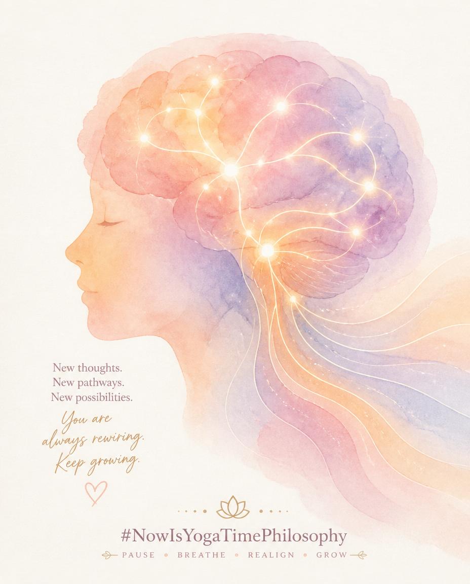 Watercolor brain silhouette with glowing pathways forming new connections, symbolizing neuroplasticity. Neuroplasticity — The Rewiring of the Brain