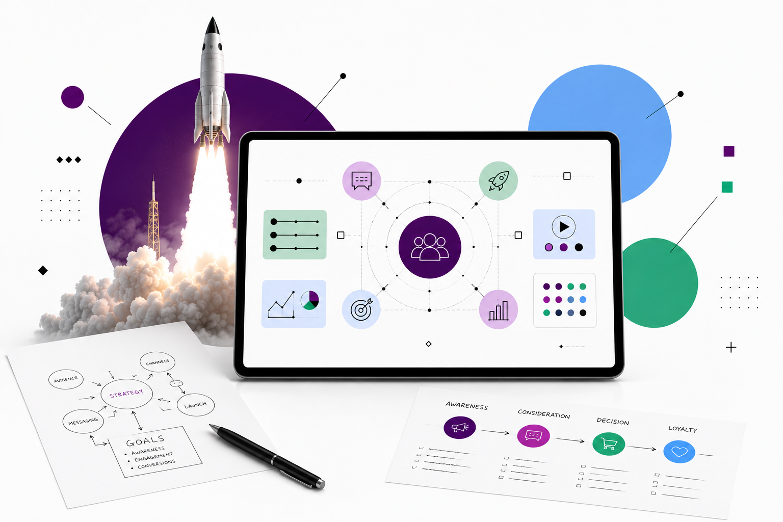 Campaign strategy and marketing systems