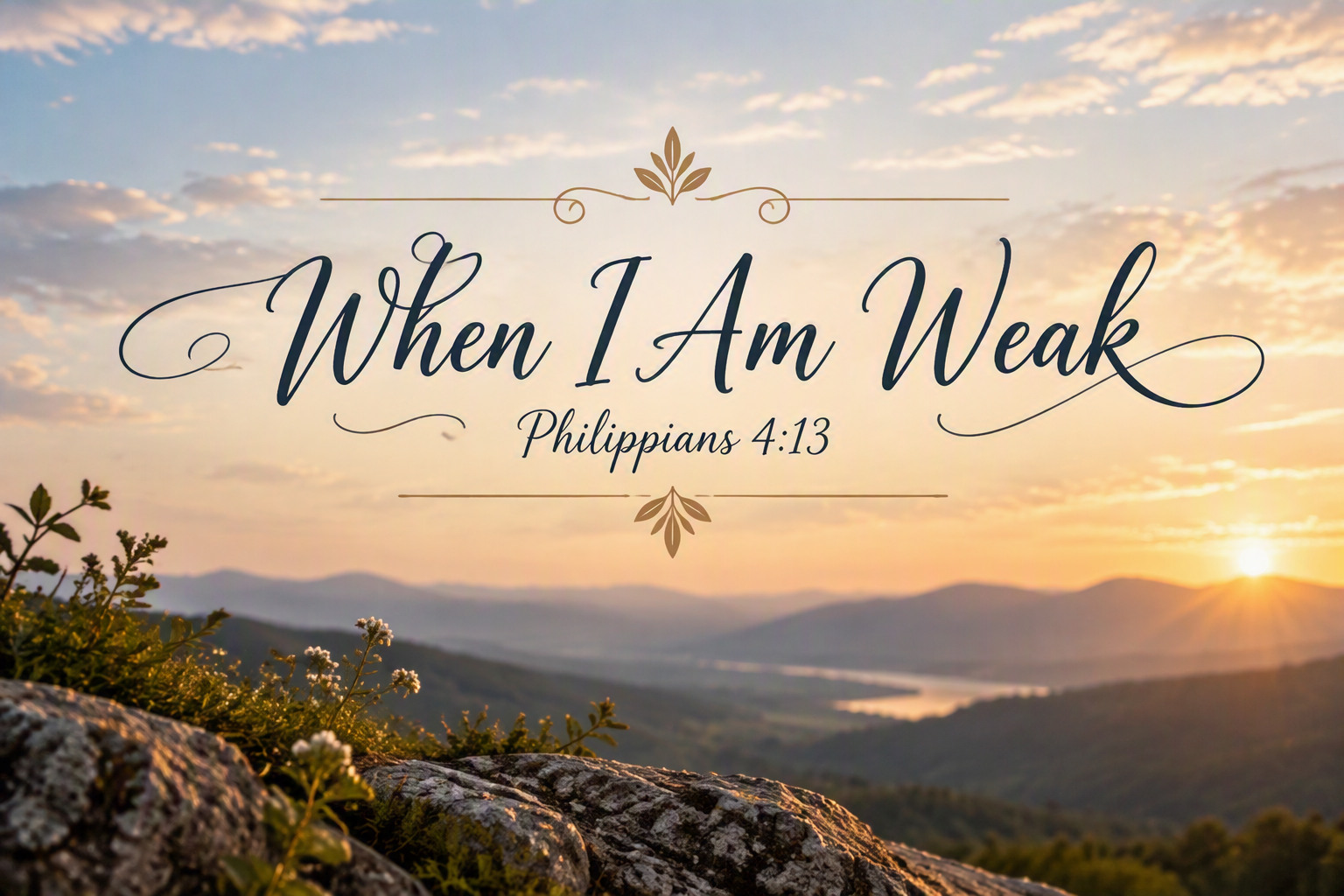 When I Am Weak